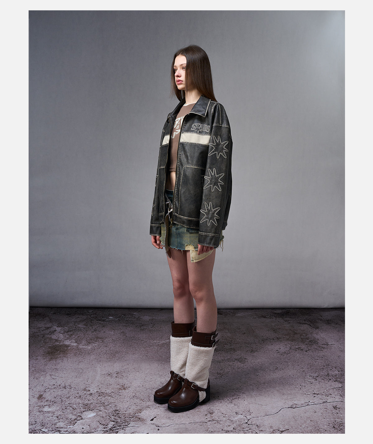 Star Leather Jacket