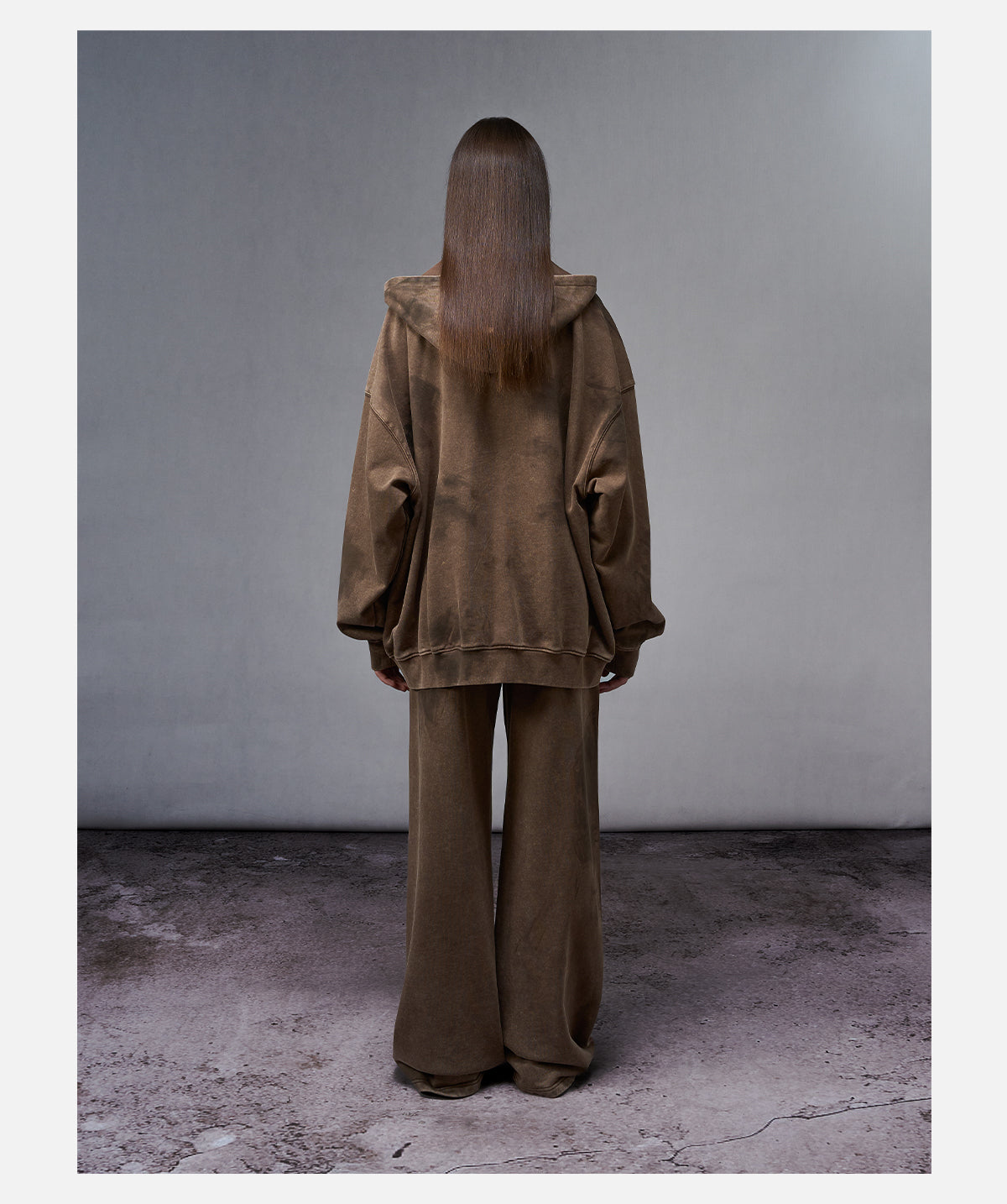 Brown Faded Sweatpants