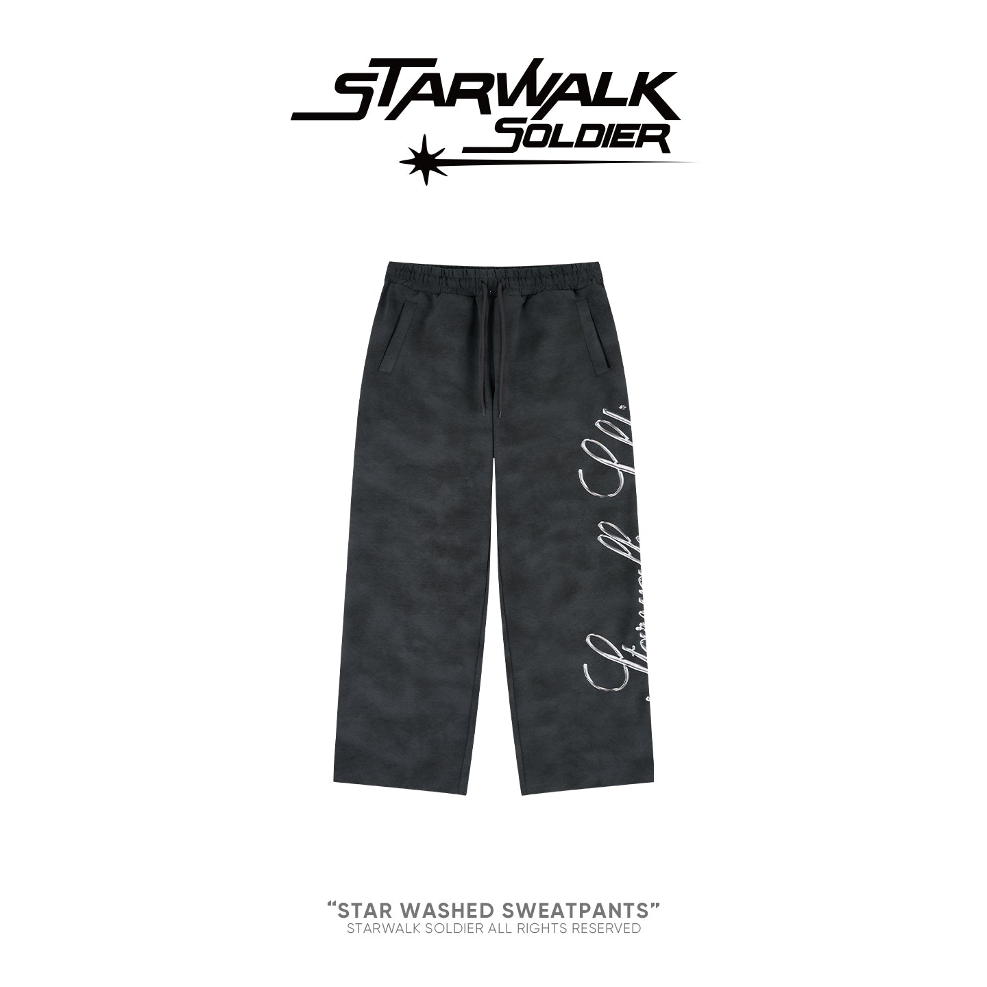 STAR WASHED SWEATPANTS