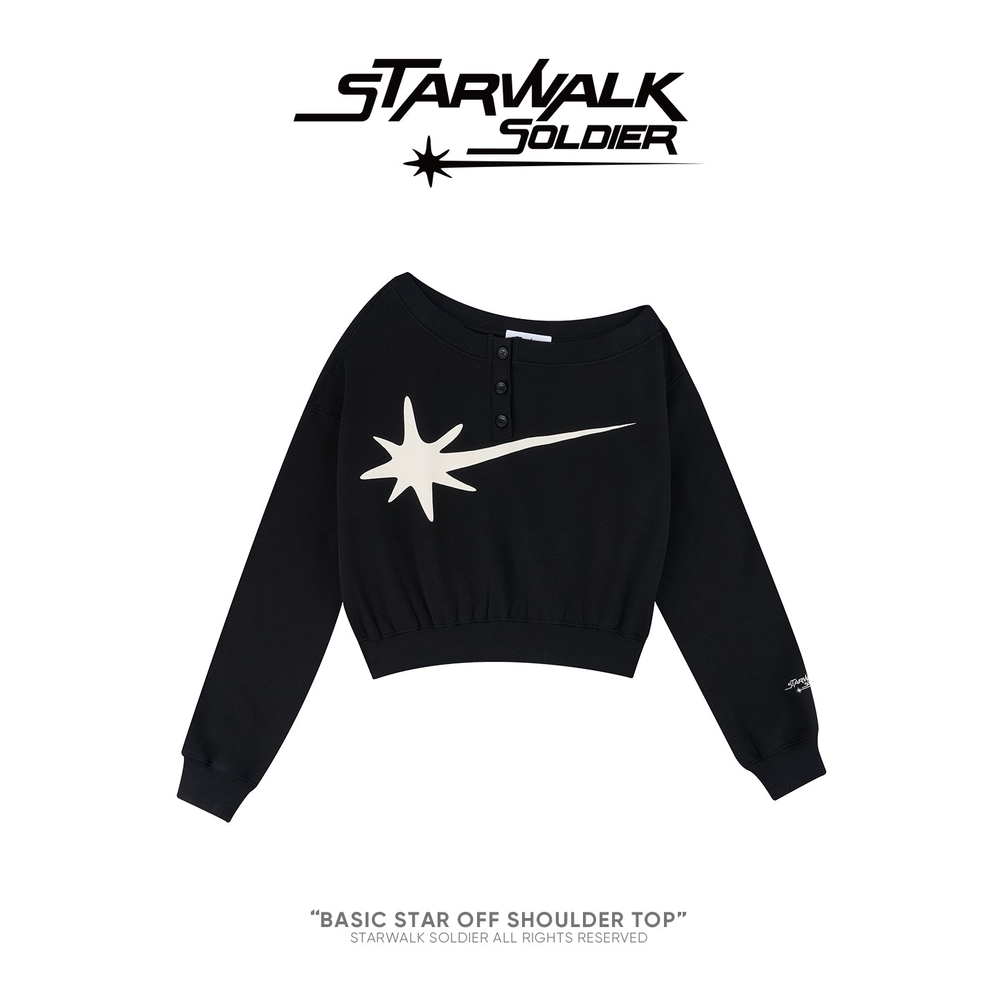 BASIC STAR OFF SHOULDER TOP