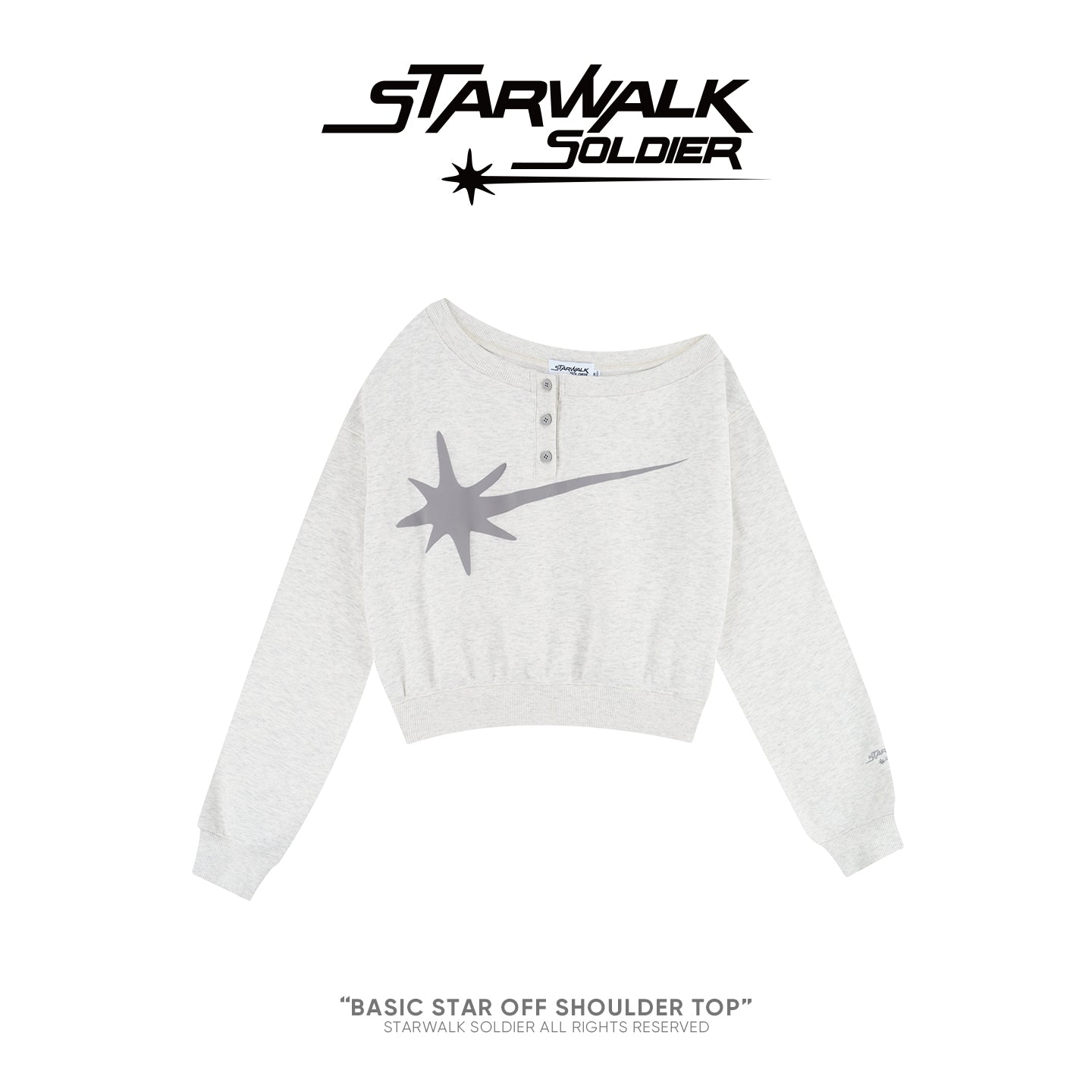 BASIC STAR OFF SHOULDER TOP
