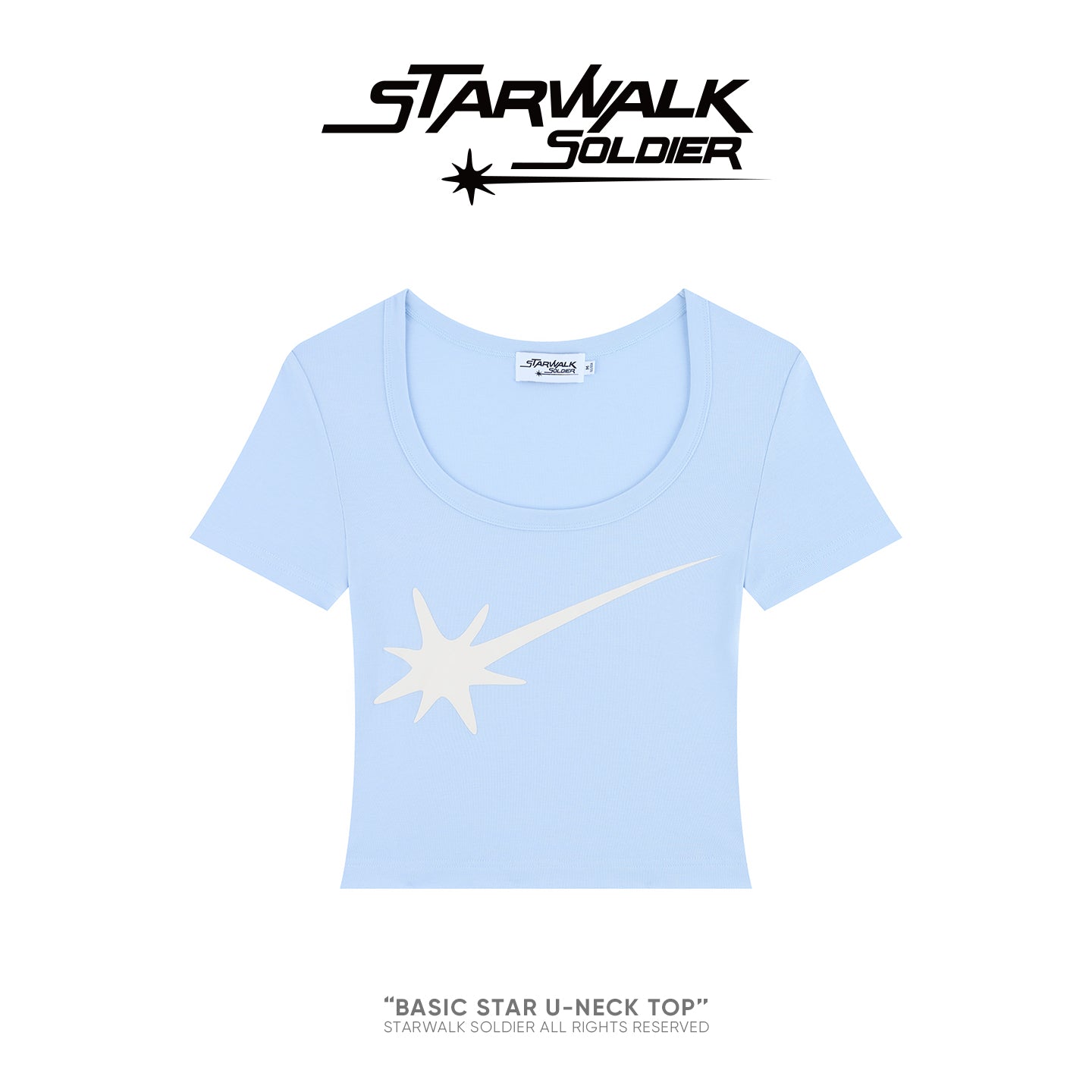 BASIC STAR U-NECK TOP