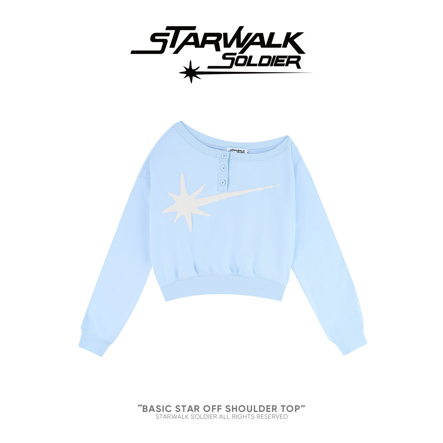 BASIC STAR OFF SHOULDER TOP