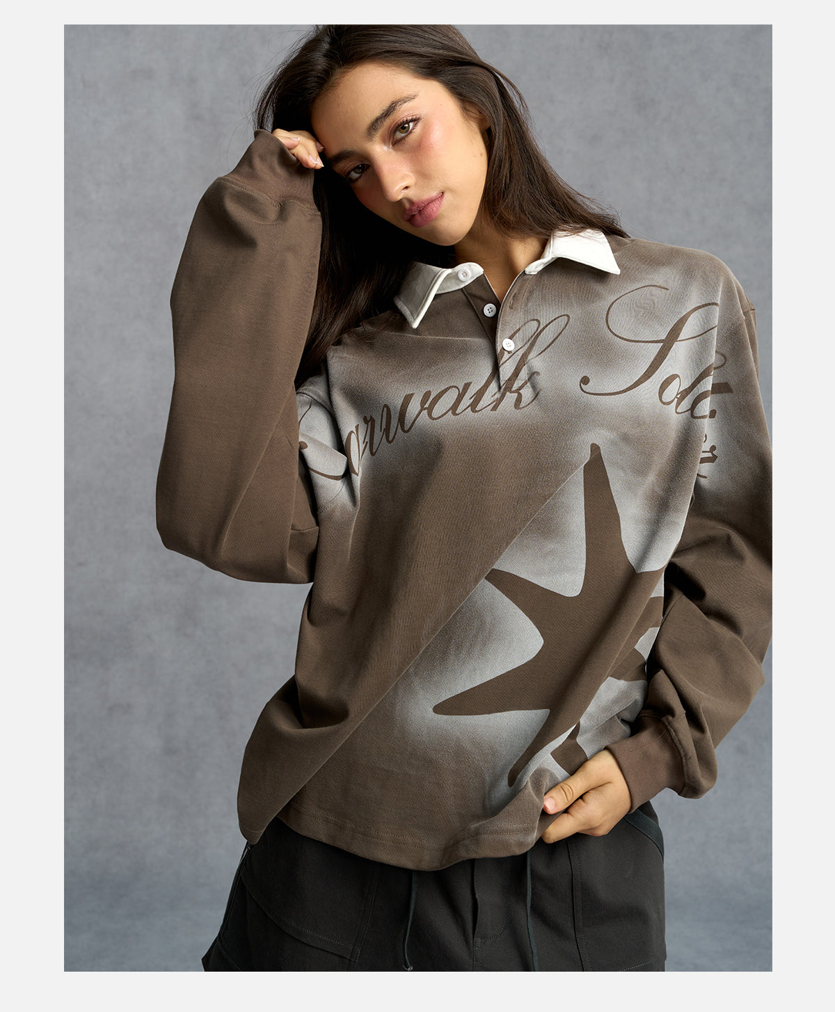 STAR BROWN POLO