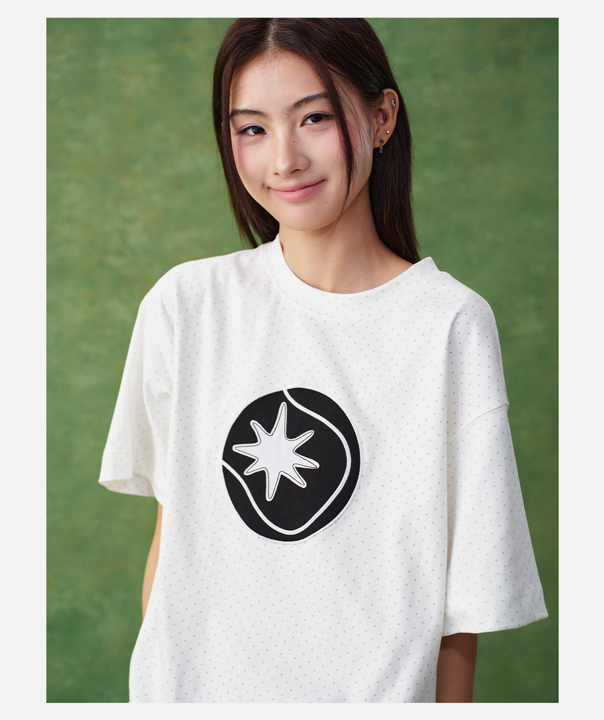 Star Pattern Tennisball T-shirt