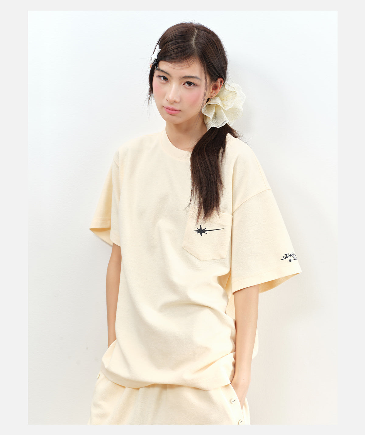 Yellow French terry T-Shirt