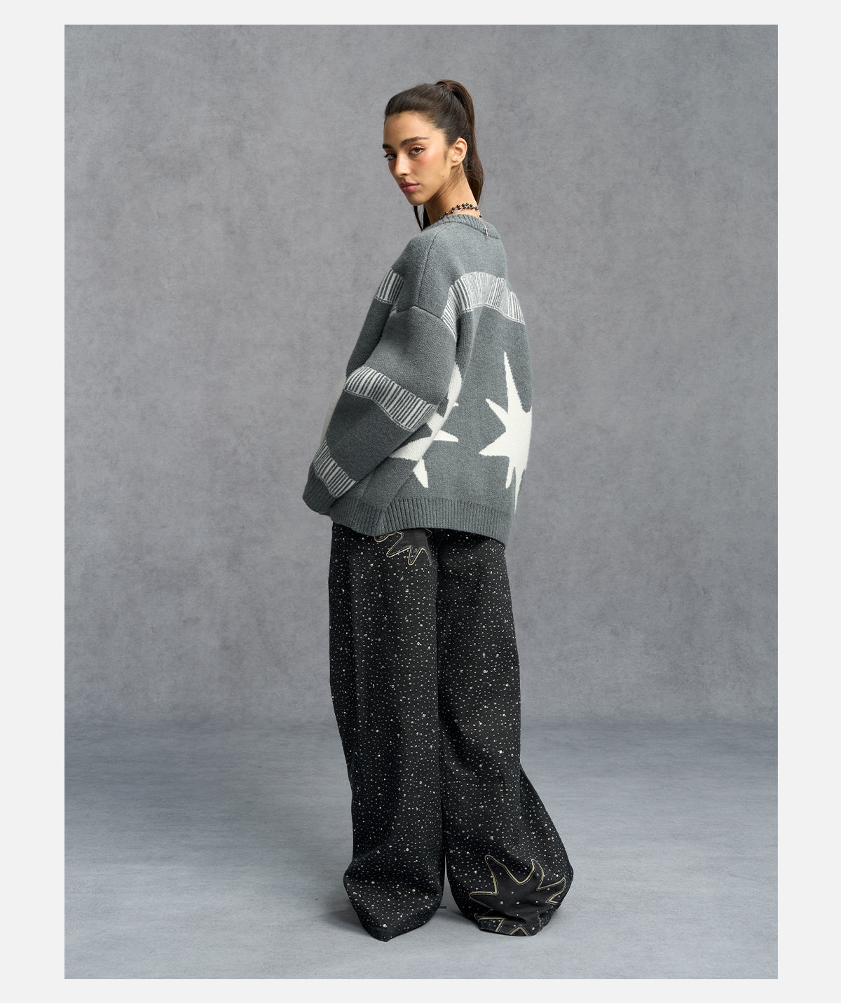 JACQUARD STAR CARDIGAN
