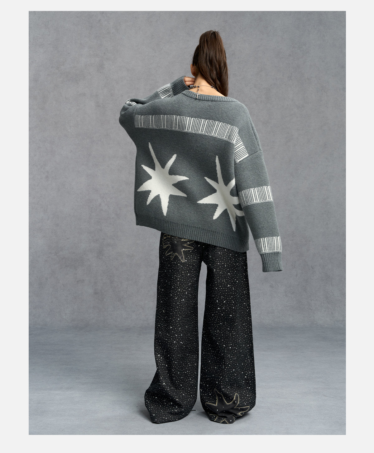 JACQUARD STAR CARDIGAN