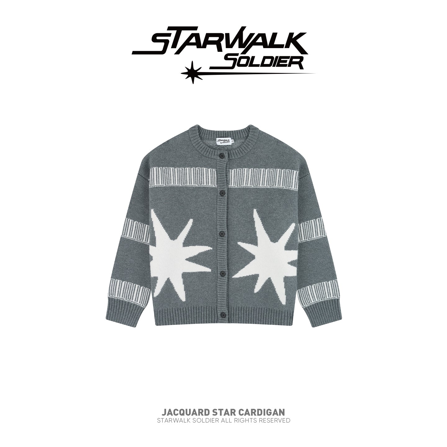 JACQUARD STAR CARDIGAN
