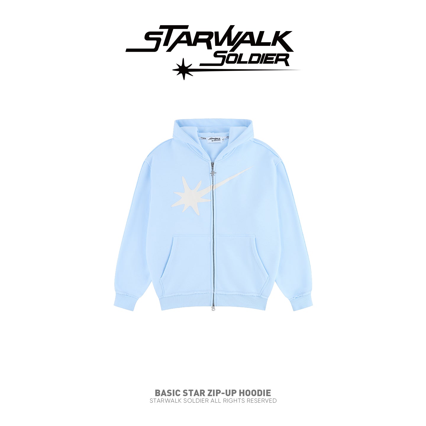 BASIC STAR ZIP-UP HOODIE