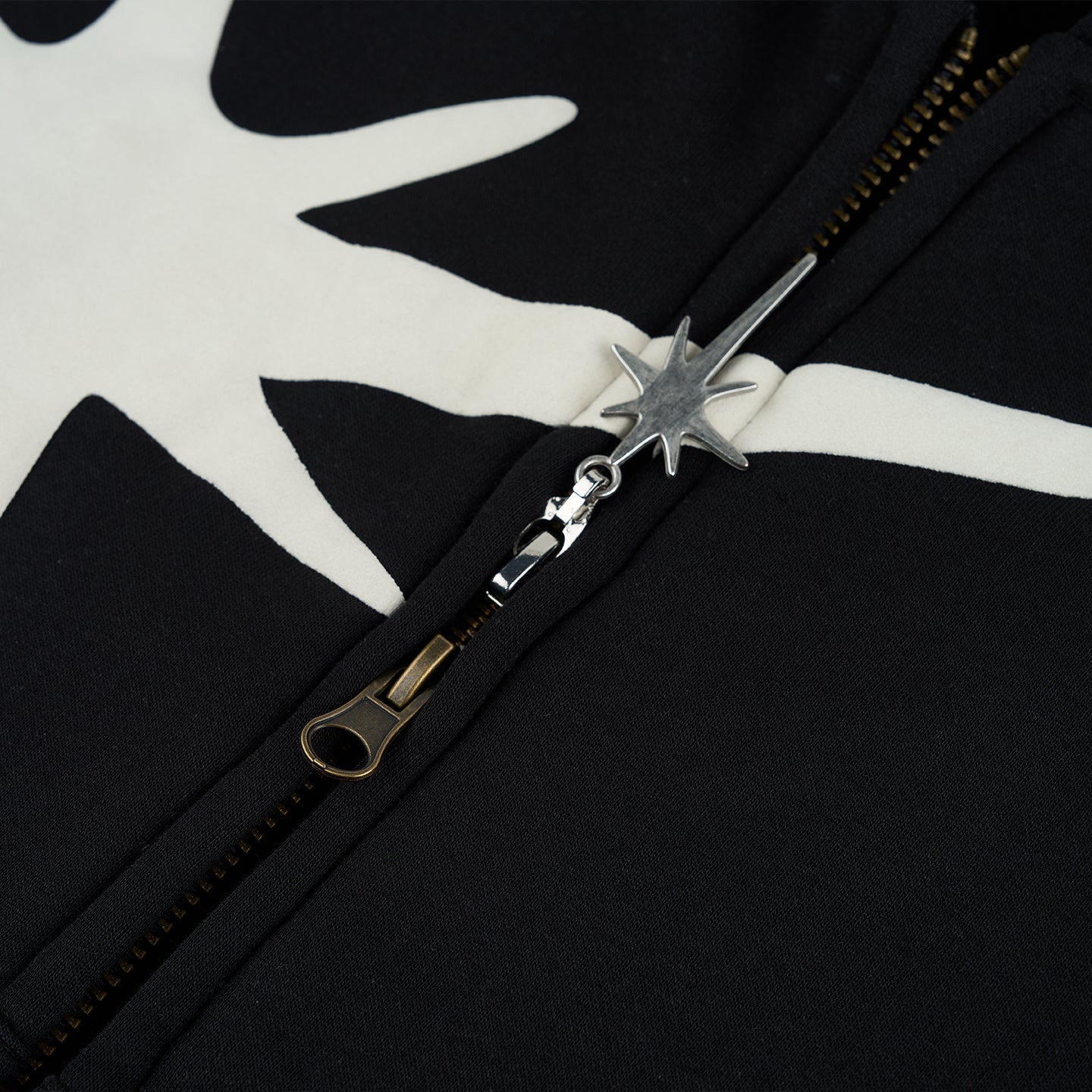 BASIC STAR CROP ZIP HOODIE