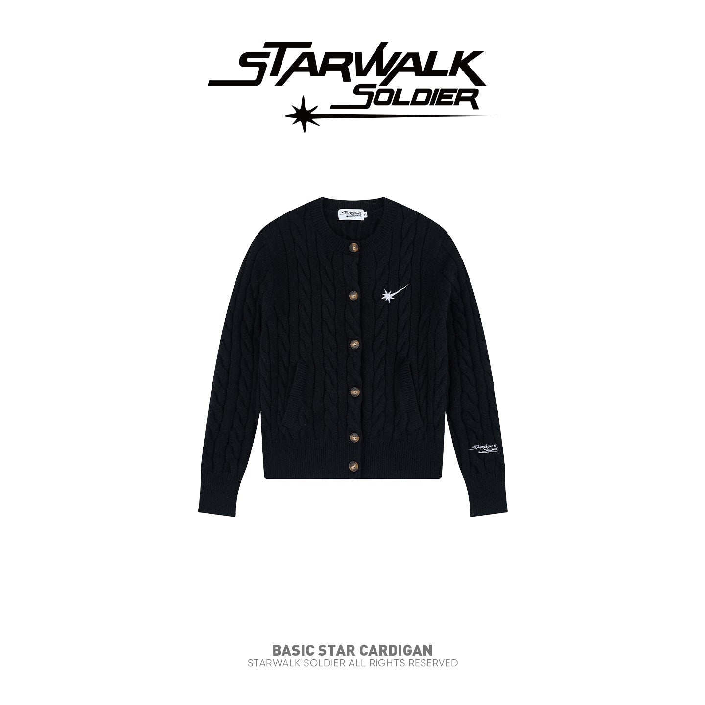 BASIC STAR CARDIGAN