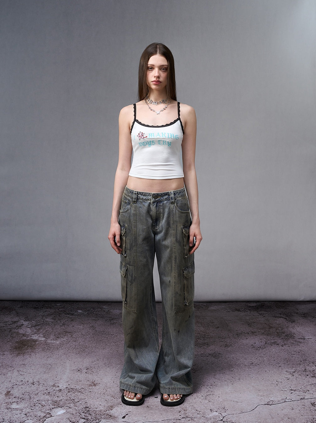 Embroidered Tank Top