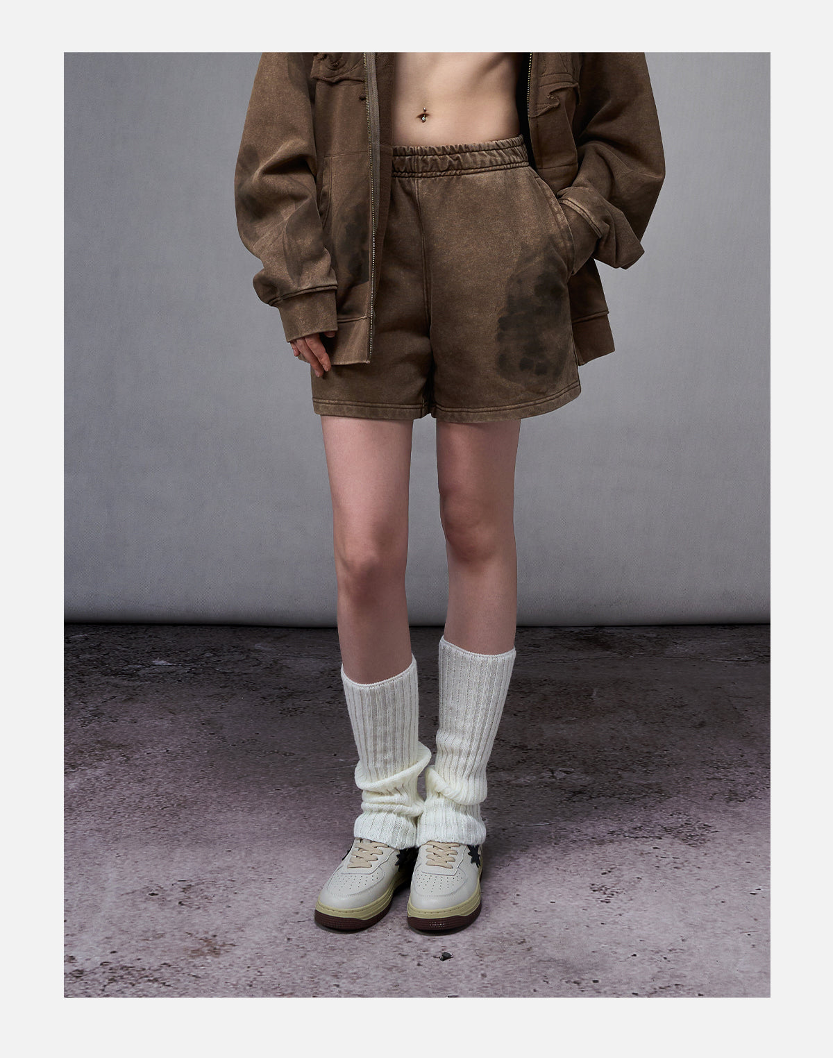 Brown Relaxed Shorts