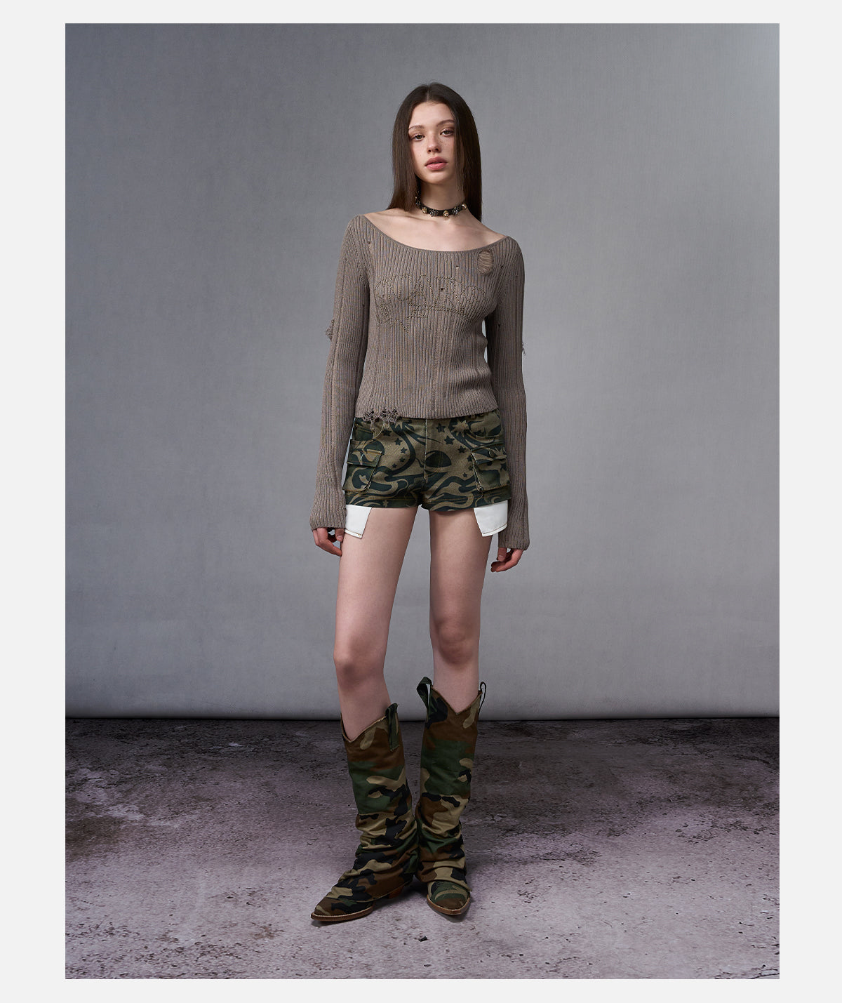 Camo Printed Shorts