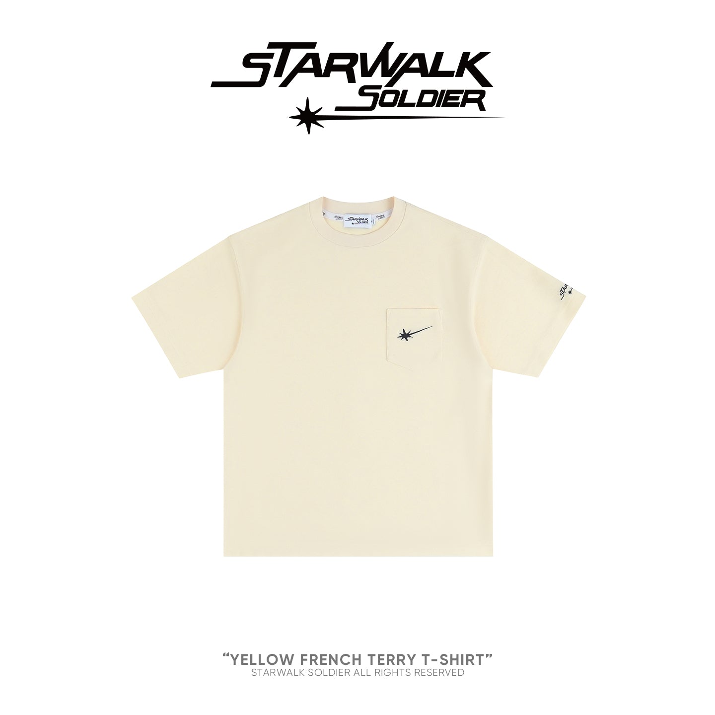 Yellow French terry T-Shirt
