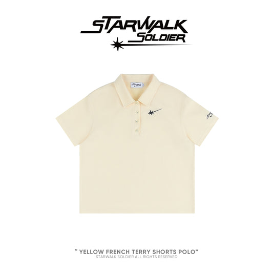 Yellow French terry shorts Polo