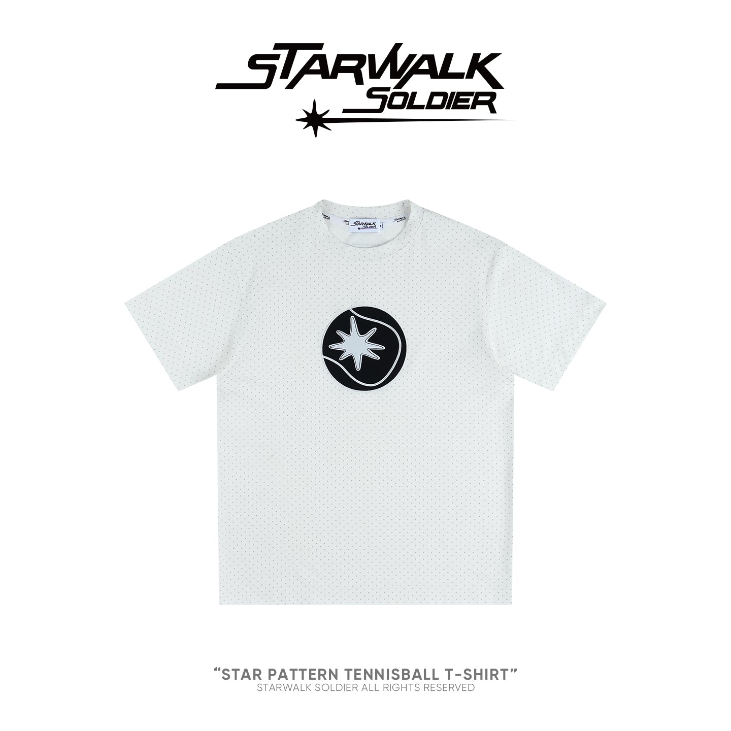 Star Pattern Tennisball T-shirt