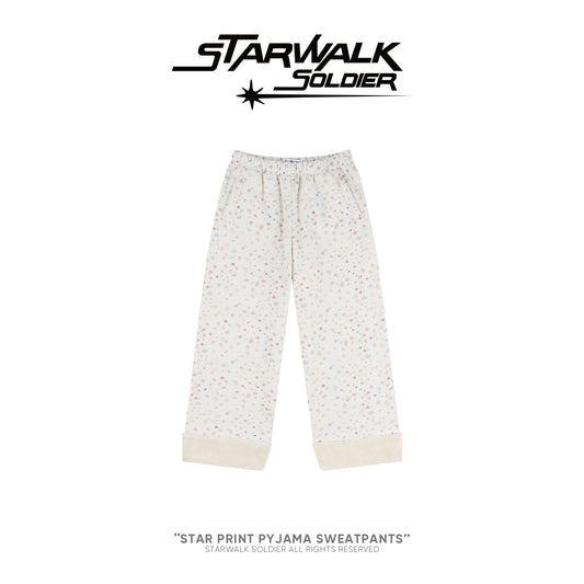 Star Print Pyjama Sweatpants
