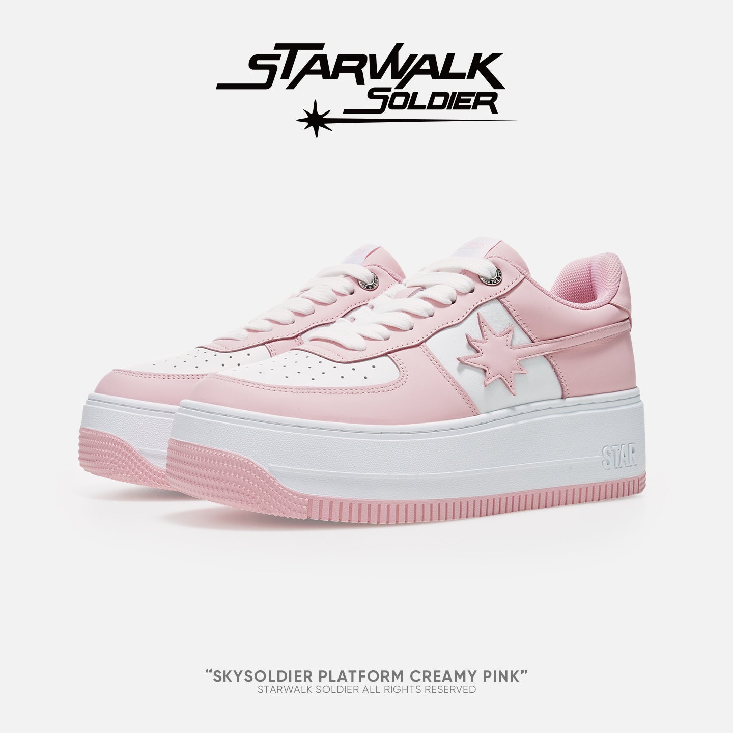 Skysoldier Platform Creamy Pink