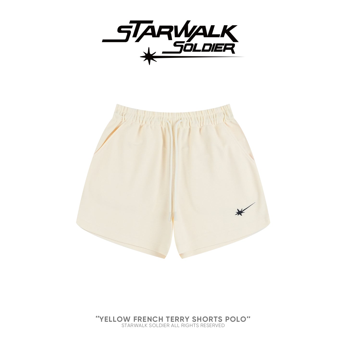 Yellow French Terry Shorts