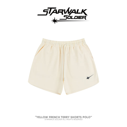 Yellow French Terry Shorts