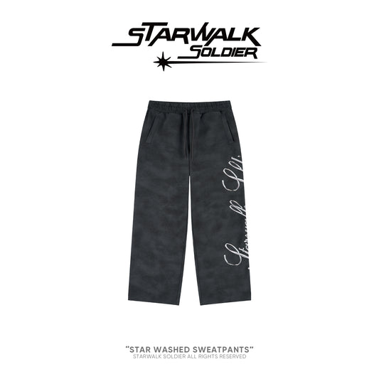 STAR WASHED SWEATPANTS