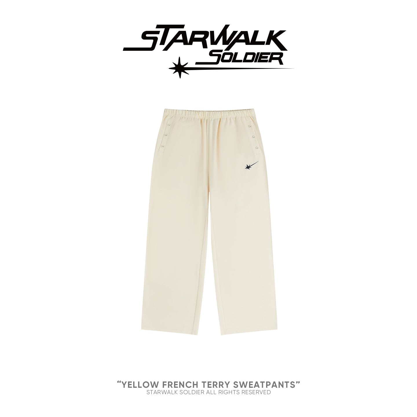 Yellow French terry Sweatpants
