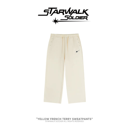 Yellow French terry Sweatpants