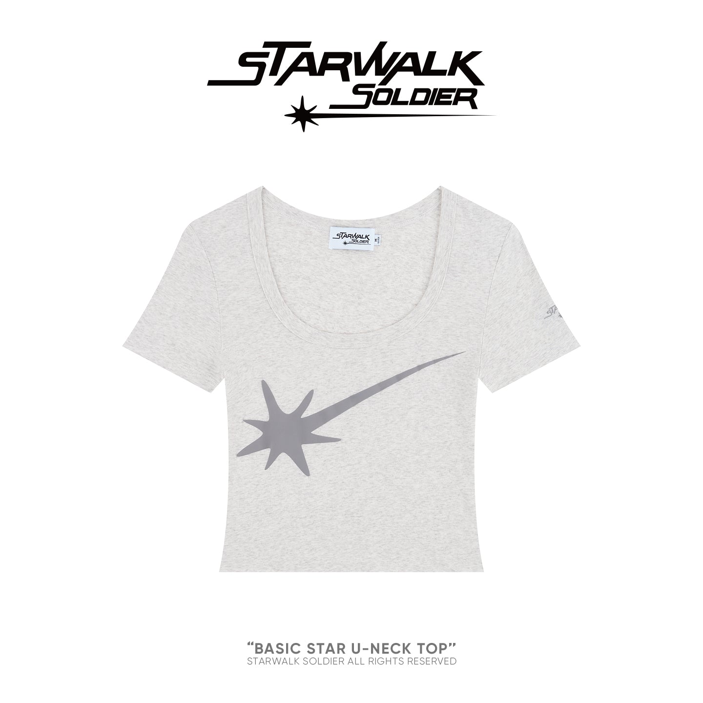 BASIC STAR U-NECK TOP