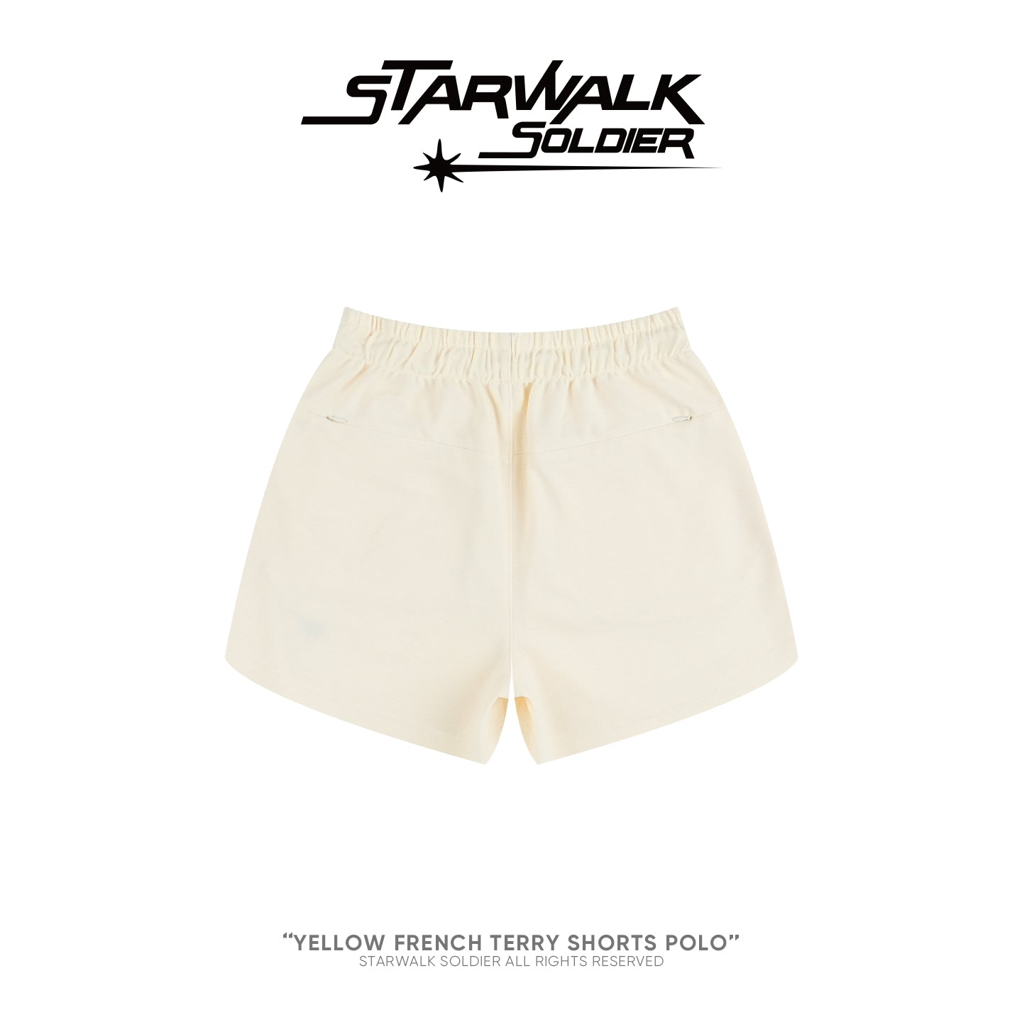 Yellow French Terry Shorts