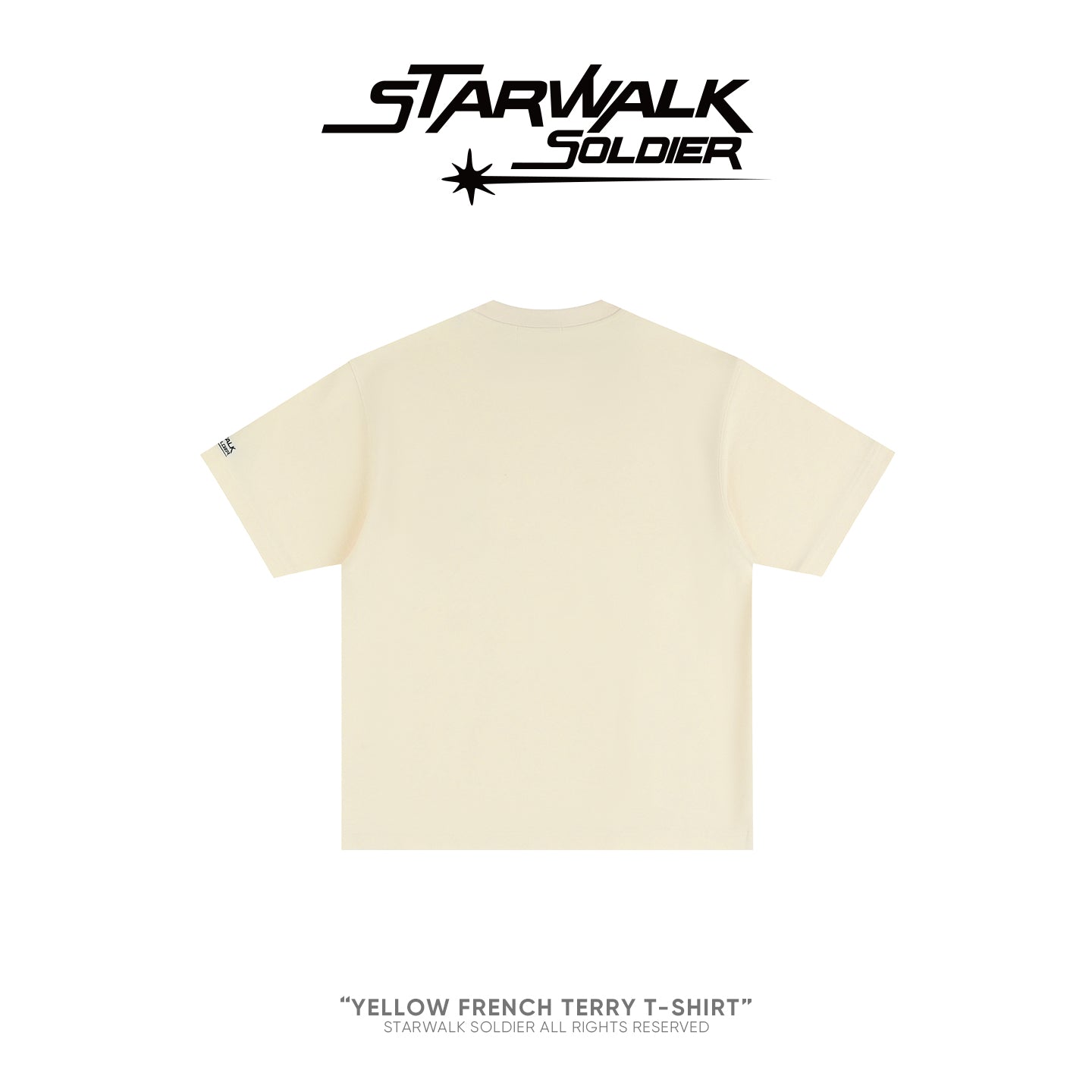 Yellow French terry T-Shirt