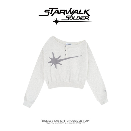 BASIC STAR OFF SHOULDER TOP