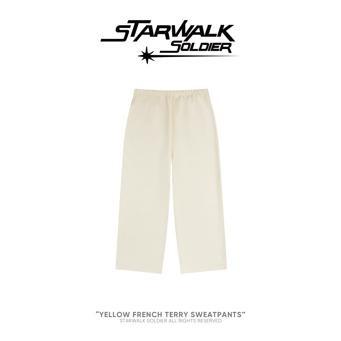 Yellow French terry Sweatpants