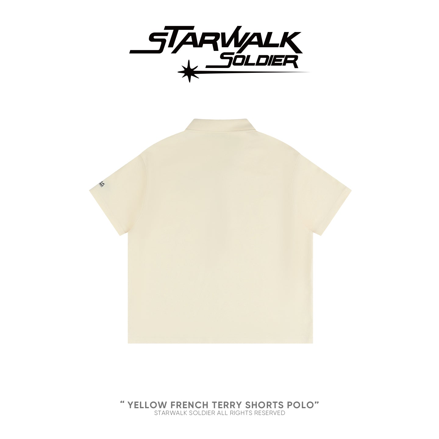 Yellow French terry shorts Polo