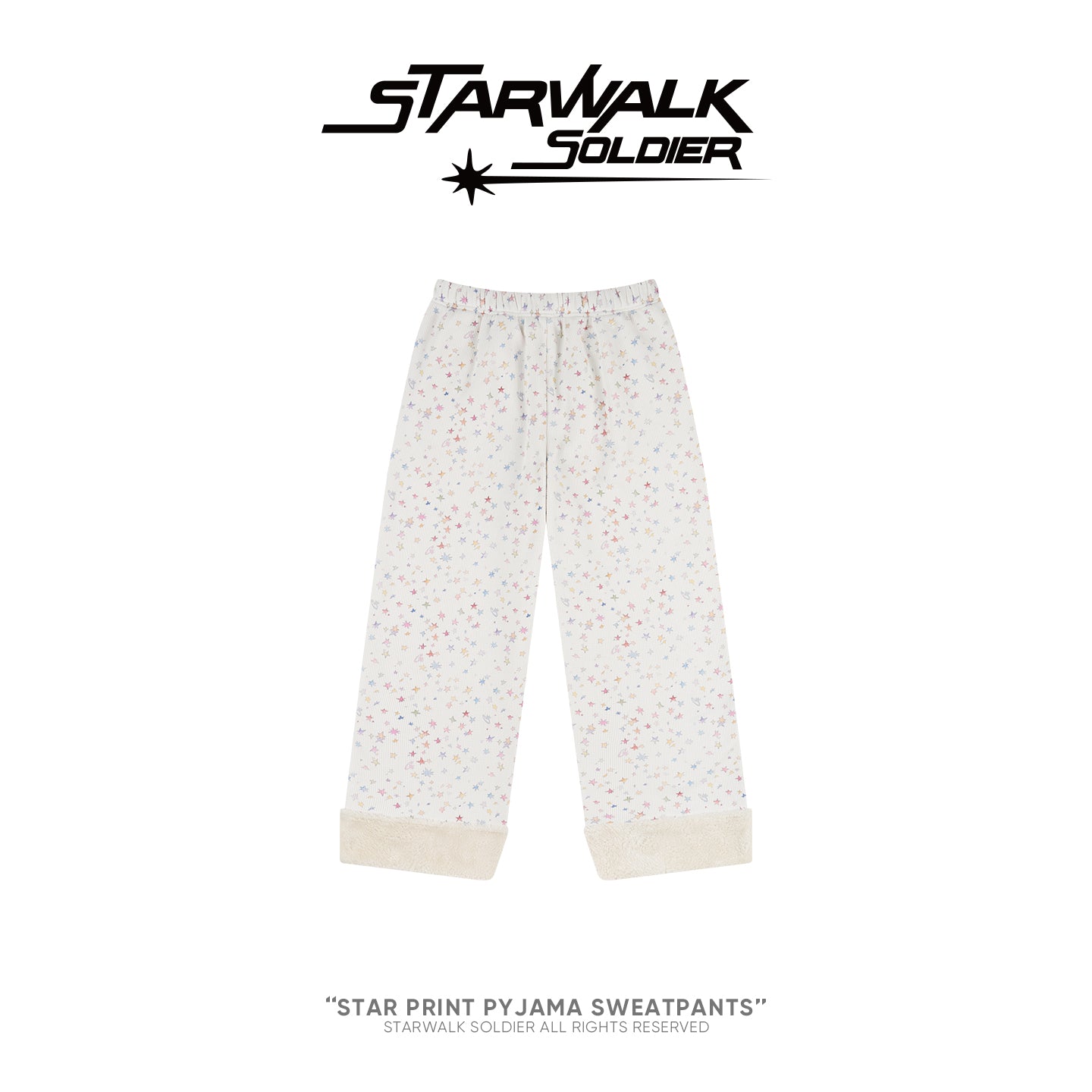 Star Print Pyjama Sweatpants