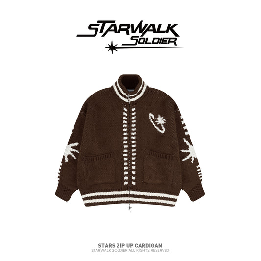 Stars Zip up Cardigan