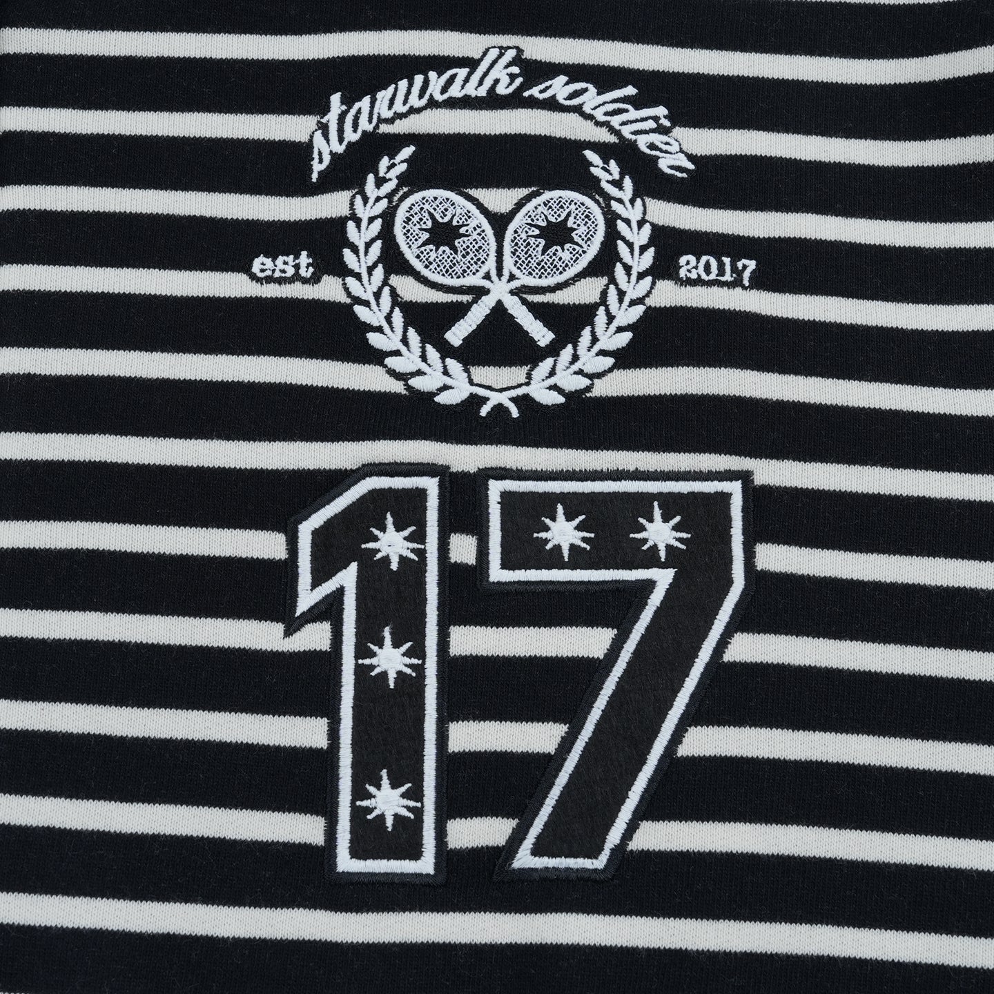 Balck Striped Zip Up Hoodie