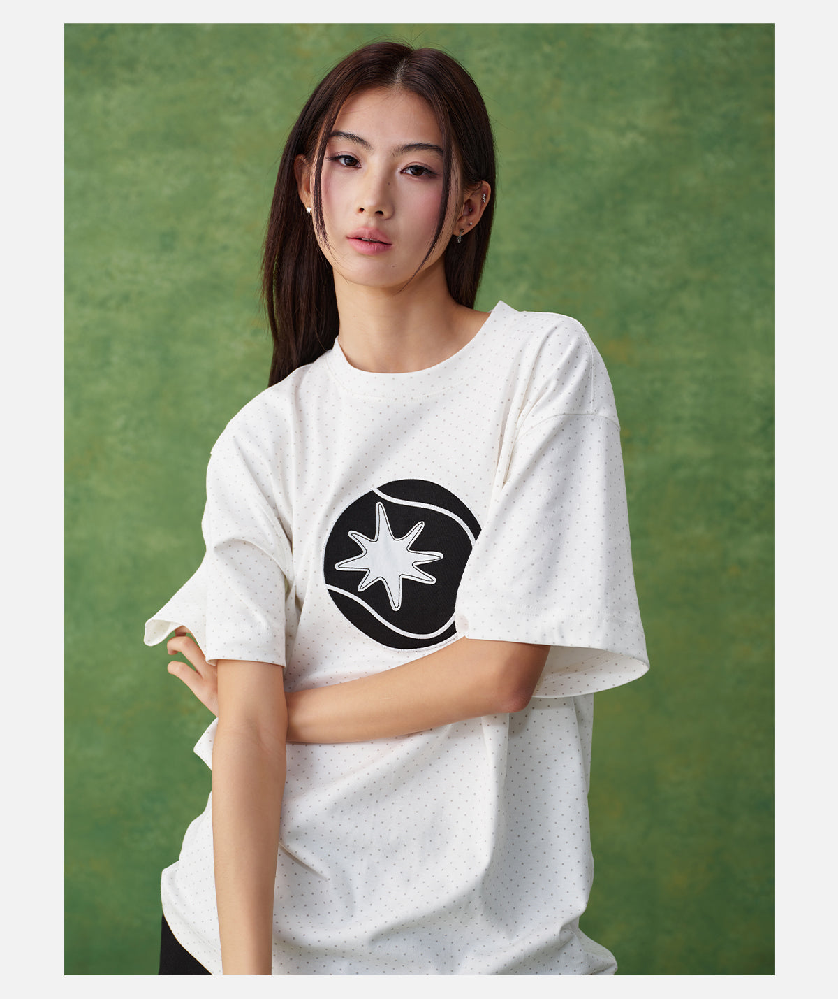 Star Pattern Tennisball T-shirt