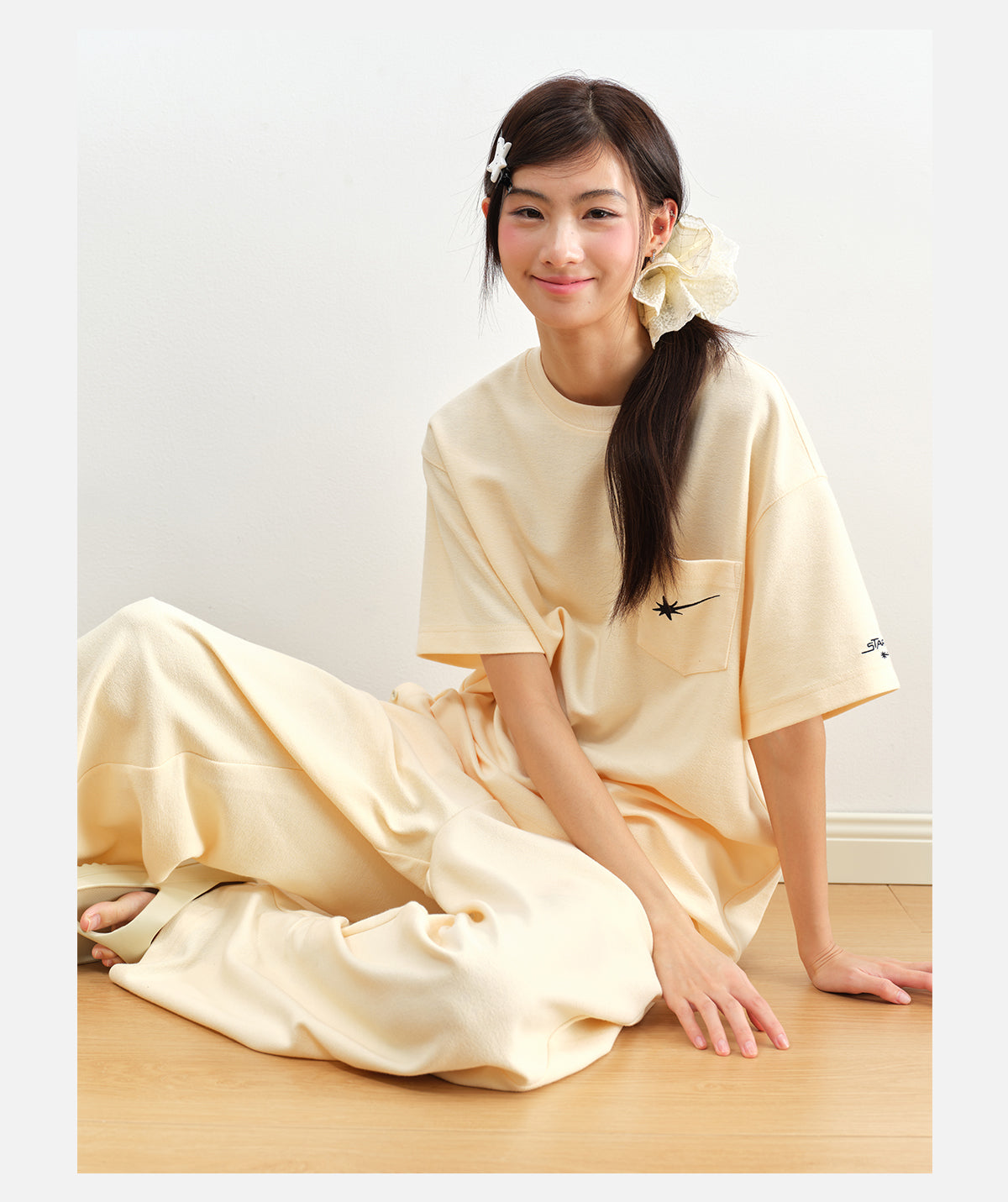 Yellow French terry Sweatpants