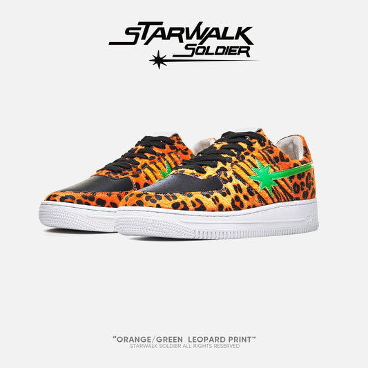SKYSOLDIER ORANGE/GREEN LEOPARD PRINT