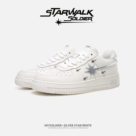 SKYSOLDIER- SILVER STAR/WHITE