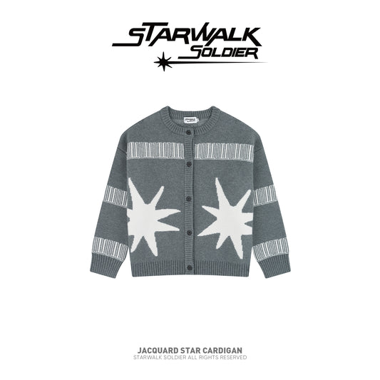 JACQUARD STAR CARDIGAN