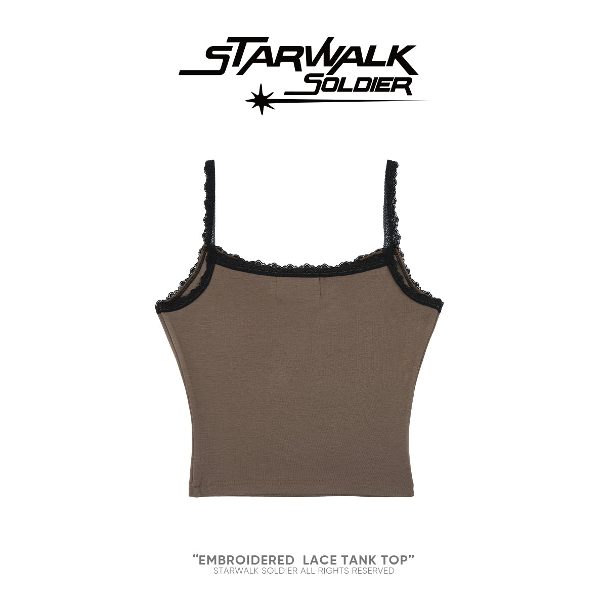 Embroidered Lace Tank Top