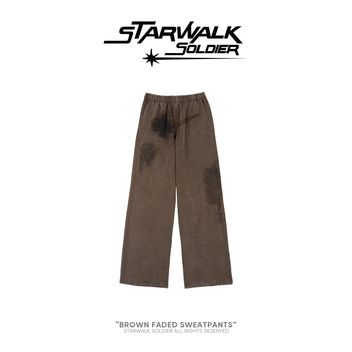 Brown Faded Sweatpants