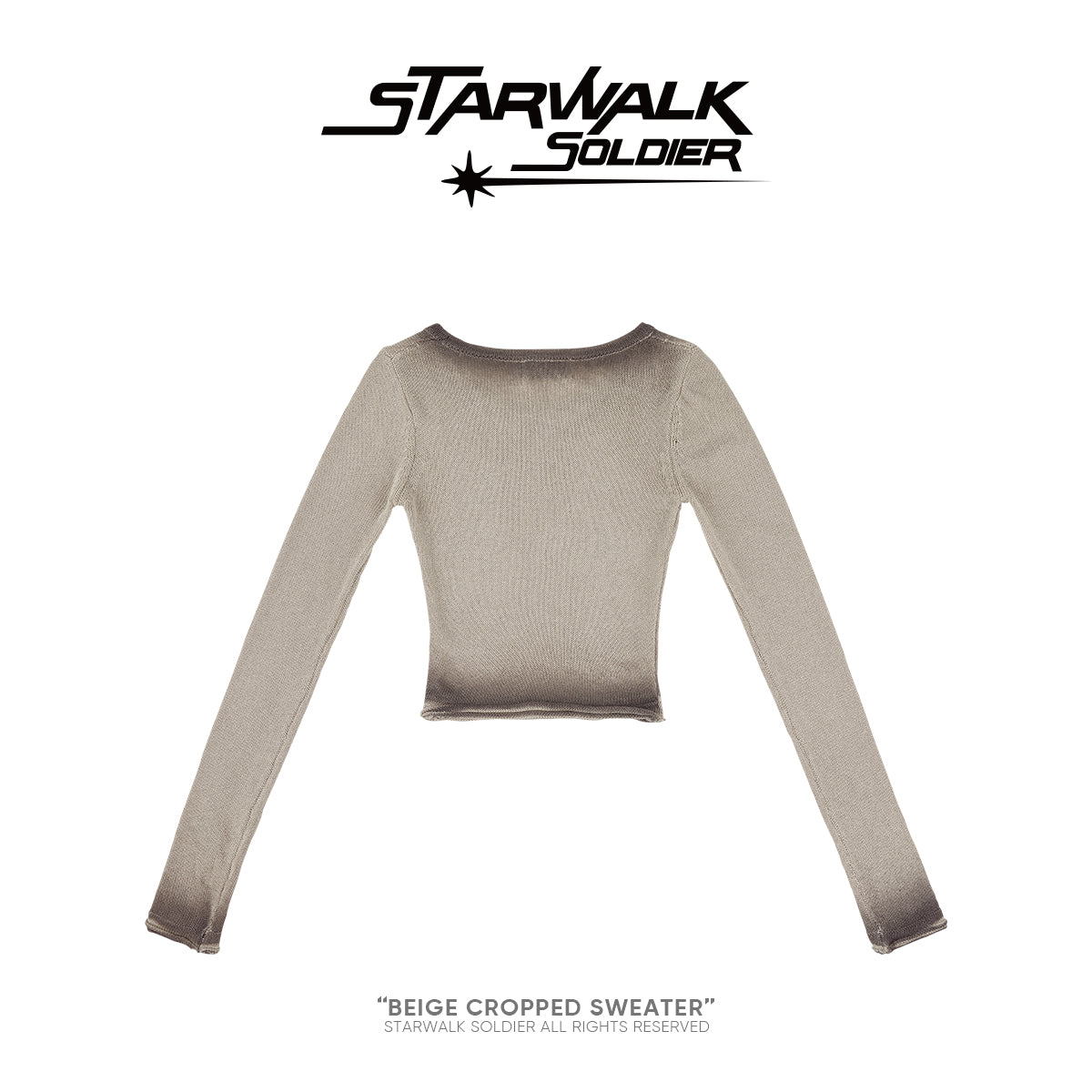 Beige Cropped sweater