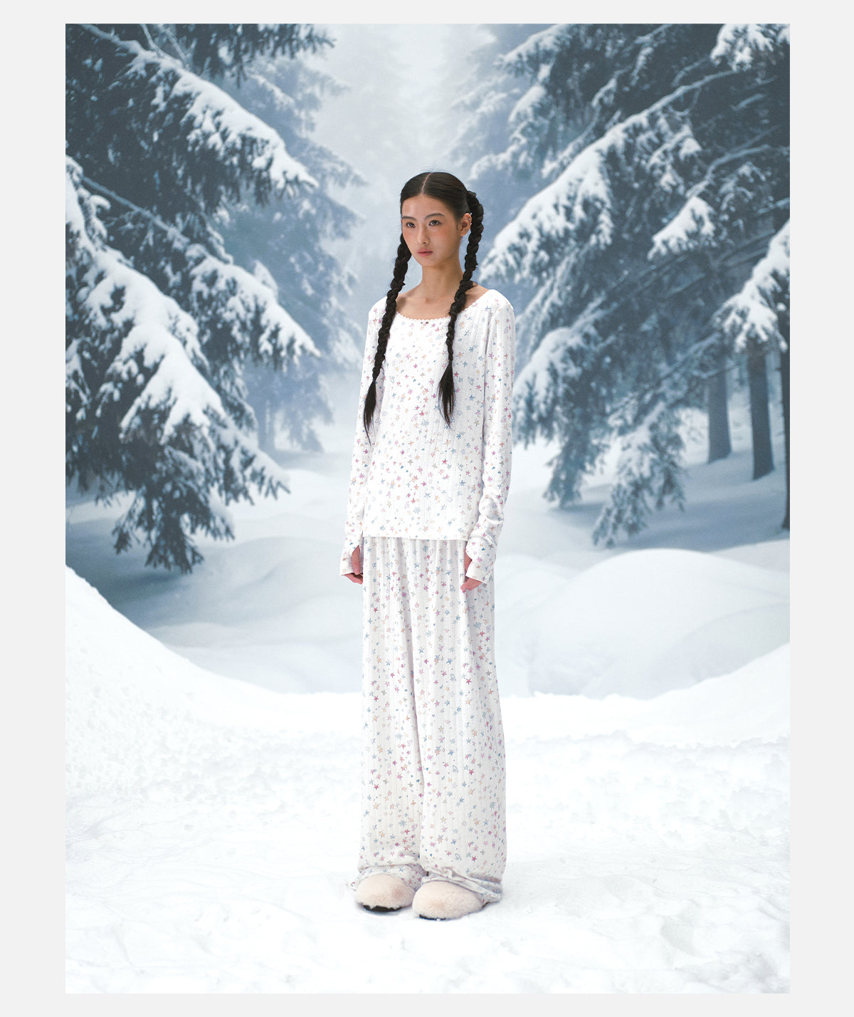 Star Print Pyjama Pants