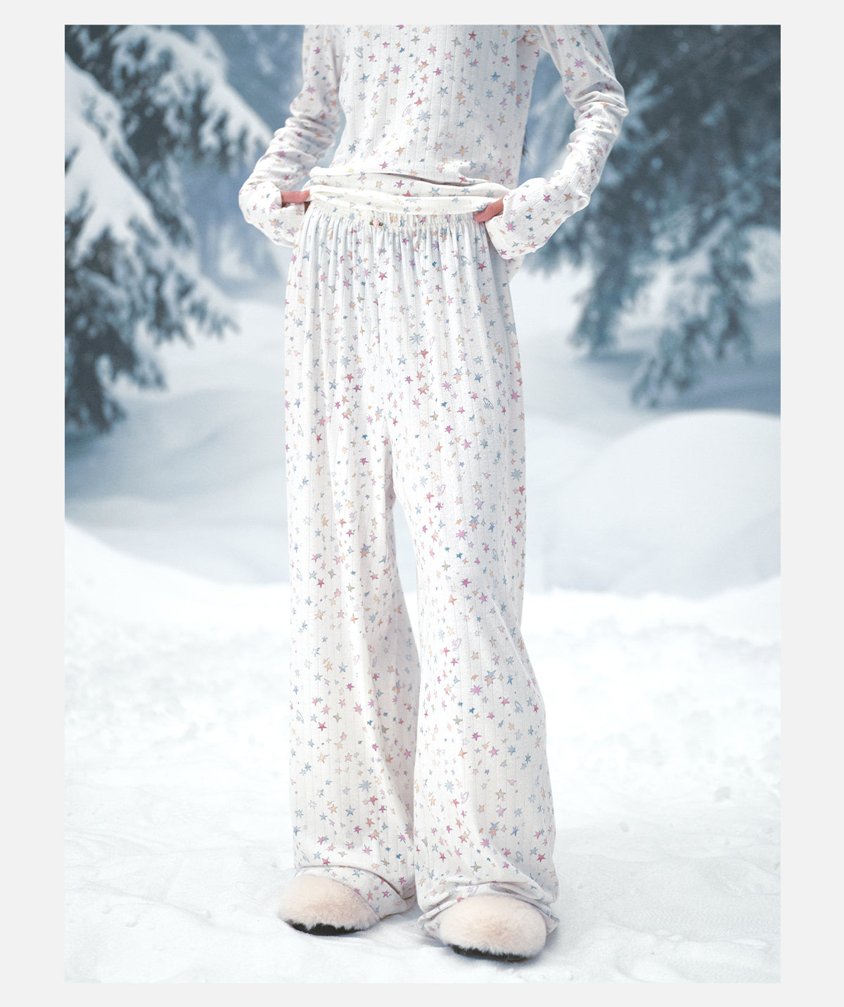 Star Print Pyjama Pants