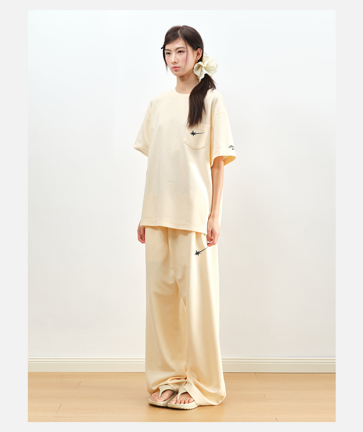 Yellow French terry Sweatpants
